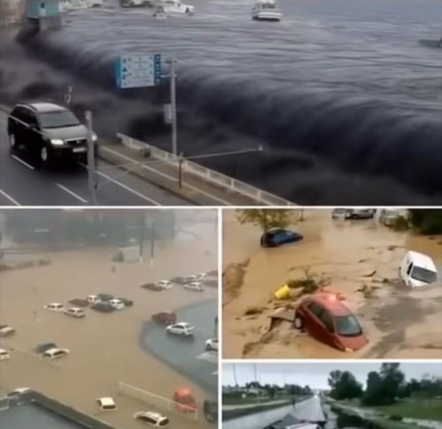 ⛵9.1 magnitude earthquake also causes a large Tidal in the city of… See more